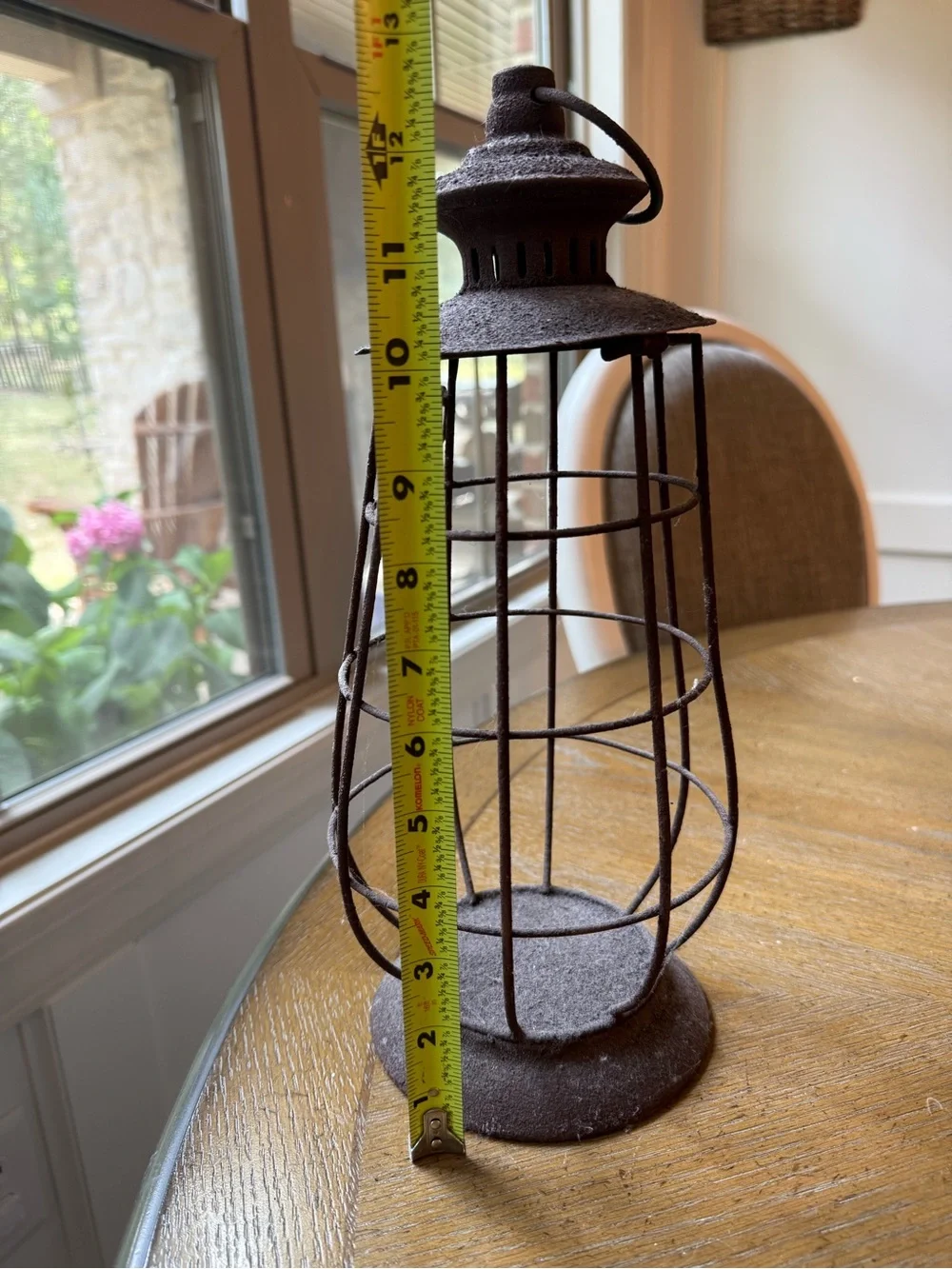 Rust Iron Metal Cage Lantern